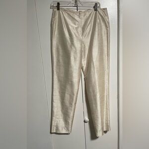 Lafayette 148 New York Cream Wide Leg Pants